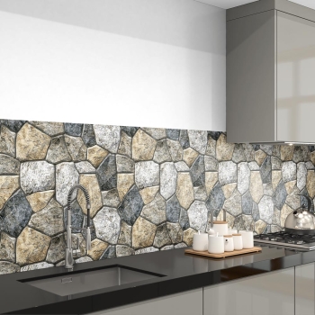 Küchenrückwand Folie römische Steinwand