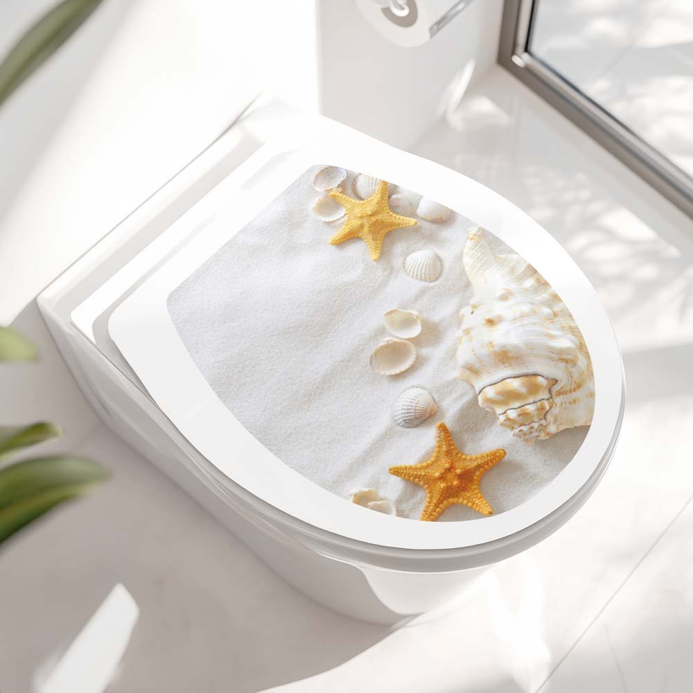 Vorschau WC-Deckel-Aufkleber Standardgröße mit matter Oberfläche