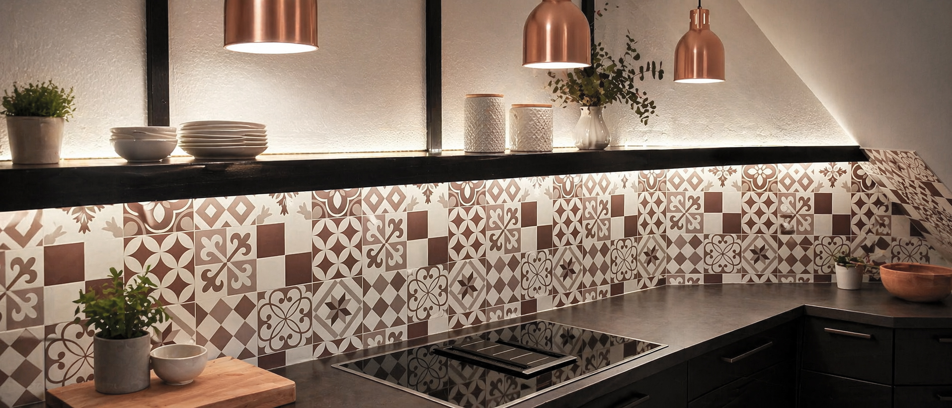 Küchenrückwand Aluverbund in moderner Küche