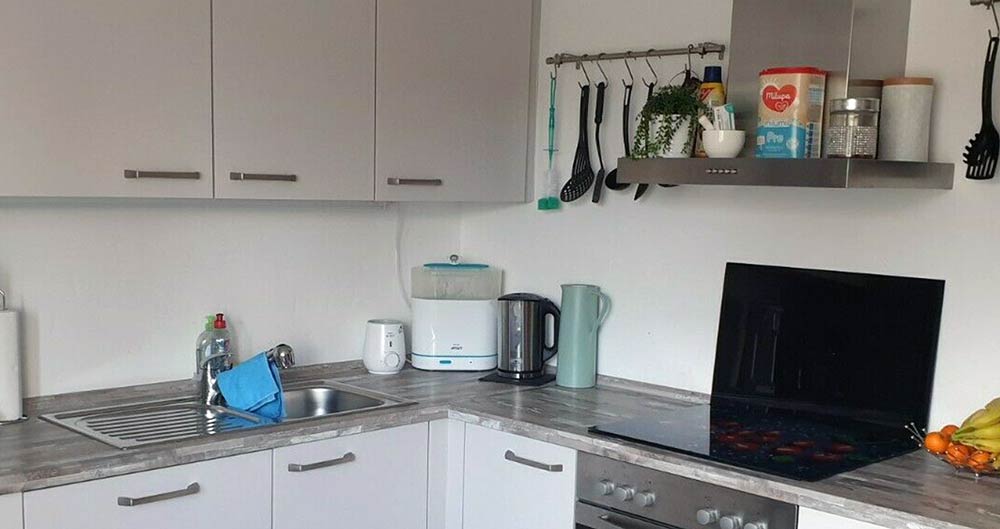 Vorher: alte leuchtende Konstruktion