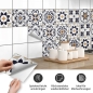 Preview: Fliesenaufkleber Patchwork Kacheln Detailbild 2 mit Produkteigenschaften
