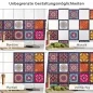 Preview: Fliesenaufkleber Mumbai Anwendungsmöglichkeiten in Collage Bild 1