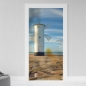 Preview: glastür folie windmühle am strand bild 1