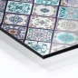 Preview: Küchenrückwand Aluverbund blau portugiesisches Mosaik Bild 1