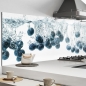 Preview: Küchenrückwand Aluverbund Blaubeeren im Wasser Bild 1