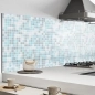Mobile Preview: Küchenrückwand Aluverbund blaue Mosaik Fliesen Bild 2