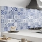 Preview: Küchenrückwand Aluverbund Blue Talavera Bild 2