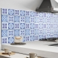 Mobile Preview: Küchenrückwand Aluverbund Bohemia Tiles Blue Bild 2
