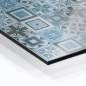 Mobile Preview: Küchenrückwand Aluverbund Boho Tiles Blue Bild 1