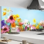 Preview: Küchenrückwand Aluverbund bunte Blume Bild 1