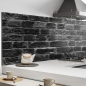 Preview: Küchenrückwand Aluverbund dunkle Ziegelsteine Bild 2