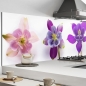 Preview: Küchenrückwand Aluverbund farbige Blumen Bild 1