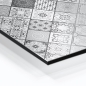 Mobile Preview: Küchenrückwand Aluverbund graue Zementfliesen Bild 1