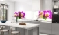 Preview: Küchenrückwand Aluverbund lila Blüten Bild 3