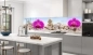 Mobile Preview: Küchenrückwand Aluverbund lila Orchidee mit Steinen Bild 3