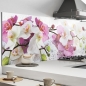 Mobile Preview: Küchenrückwand Aluverbund lila rosa Orchideen Bild 1