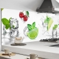 Preview: Küchenrückwand Aluverbund Limette mit Kirschen Bild 2