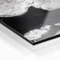 Preview: Küchenrückwand Aluverbund Marmor schwarz weiß Bild 1