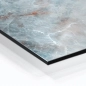 Preview: Küchenrückwand Aluverbund Marmoroptik blau Bild 1