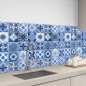 Preview: Küchenrückwand Aluverbund Maurian Tiles Blue Bild 3