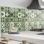 Preview: Küchenrückwand Aluverbund Maurian Tiles Green Bild 2