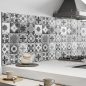 Mobile Preview: Küchenrückwand Aluverbund Maurian Tiles Grey Bild 2