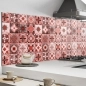 Preview: Küchenrückwand Aluverbund Maurian Tiles Red Bild 2