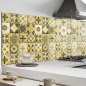 Preview: Küchenrückwand Aluverbund Maurian Tiles Yellow Bild 2