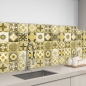 Mobile Preview: Küchenrückwand Aluverbund Maurian Tiles Yellow Bild 3