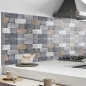 Preview: Küchenrückwand Aluverbund moderne Steinwand Bild 2