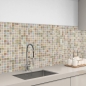 Mobile Preview: Küchenrückwand Aluverbund Mosaik Steine nude Bild 3