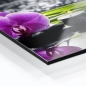 Preview: Küchenrückwand Aluverbund Orchidee Zen Steine mit Kerze Bild 2