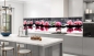 Preview: Küchenrückwand Aluverbund Orchideen pink Zen Steine Bild 3
