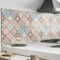Mobile Preview: Küchenrückwand Aluverbund Patchwork Karo Design Bild 2