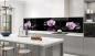 Preview: Küchenrückwand Aluverbund Spa Steine mit Orchideen Bild 3