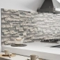 Preview: Küchenrückwand Aluverbund Steinmauer grau Bild 2