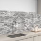 Preview: Küchenrückwand Aluverbund Steinmauer grau Bild 3
