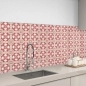 Preview: Küchenrückwand Aluverbund Vintage Tiles Red Bild 3
