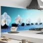 Preview: Küchenrückwand Aluverbund weisse Orchidee Regentropfen Bild 1