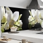 Mobile Preview: Küchenrückwand Aluverbund weisse Orchideen Bild 1