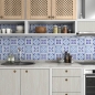 Mobile Preview: küchenrückwand folie Bohemia Tiles Blue bild 3