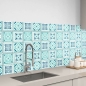 Preview: küchenrückwand folie Bohemia Tiles Blue bild 1