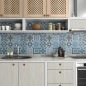 Preview: küchenrückwand folie Boho Tiles Blue bild 3