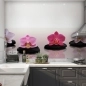 Mobile Preview: kuechenrueckwand folie bunte orchideen auf massagestein bild 1