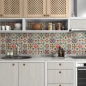 Preview: küchenrückwand folie bunte patchwork bild 3
