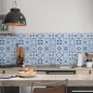 Mobile Preview: küchenrückwand folie Ceramic Tiles Blue bild 2