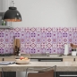 Mobile Preview: küchenrückwand folie Ceramic Tiles Purple bild 2