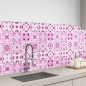 Mobile Preview: küchenrückwand folie Ceramic Tiles Red bild 1