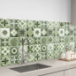 Preview: küchenrückwand folie Maurian Tiles Green bild 1