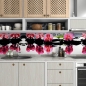 Preview: kuechenrueckwand folie orchideen pink zen steine bild 3